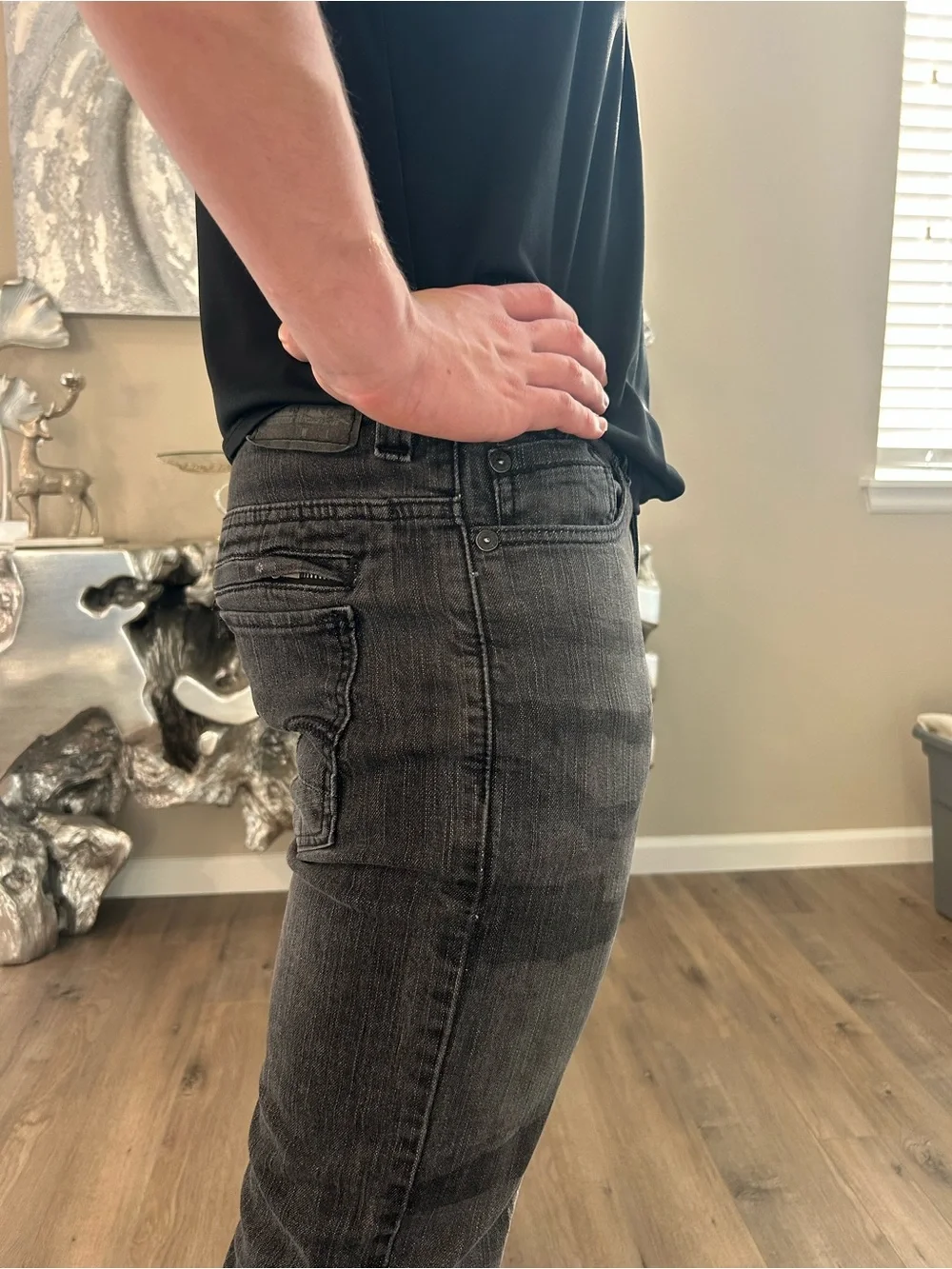 Levi's 511 Skinny Jeans in Charcoal Gray 34x34